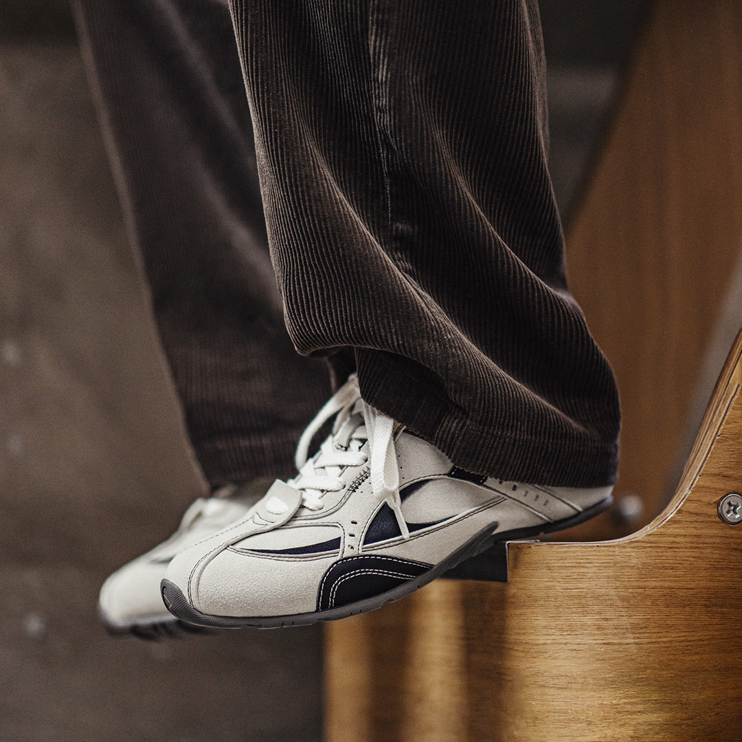 馬登薄底賽車鞋棕咖色經典復古平底德訓鞋休閒阿甘鞋子男款春