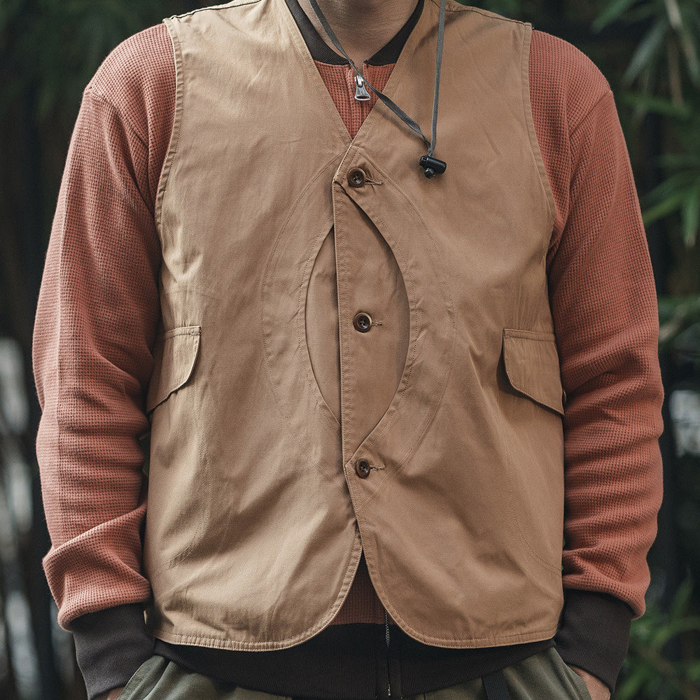 HALF MOON半月口袋防水戶外機能馬甲 男士狩獵漁夫背心