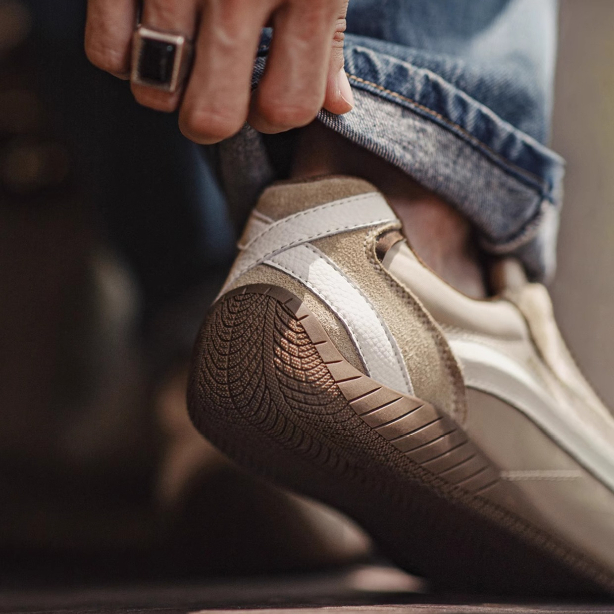 極速賽車鞋男款2025夏季新款復古透氣德訓鞋薄底運動休閒鞋子