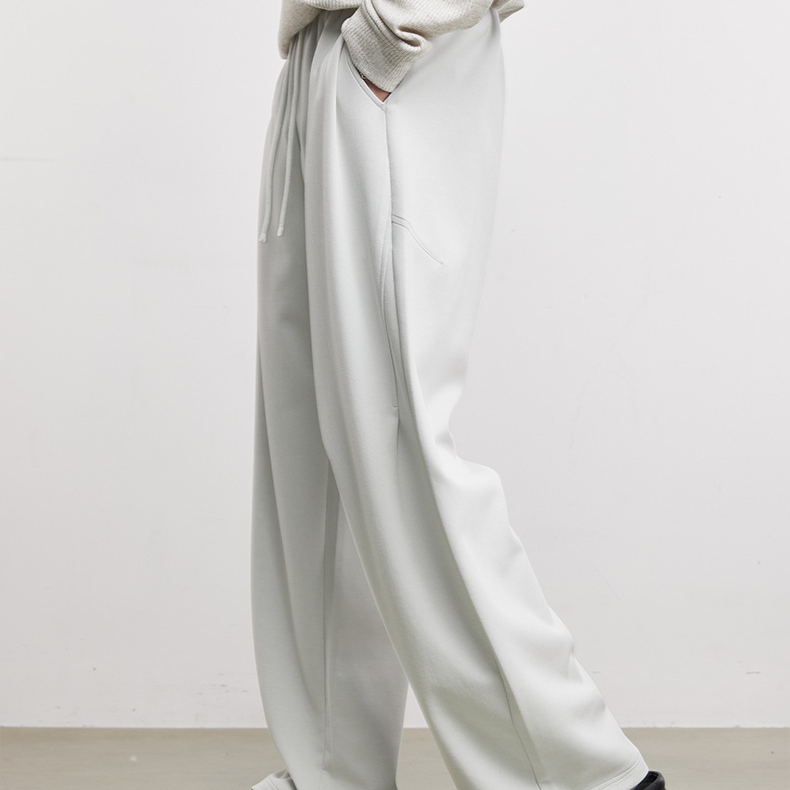 垂感寬鬆時尚休閒褲春季新款男士高級感長褲時尚百搭通勤褲子