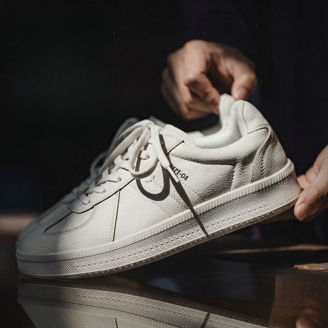 2026春季新款百搭經典小白鞋厚底德訓鞋男款潮流復古休閒板鞋