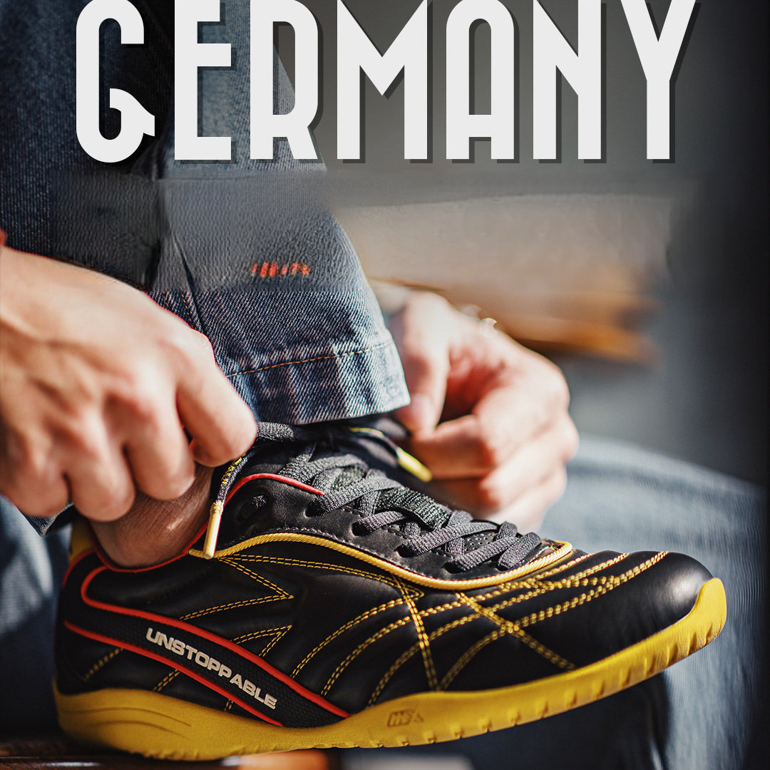 復古足球德訓鞋男春季新款翻蓋皮面黑黃色鞋子平底運動休閒鞋