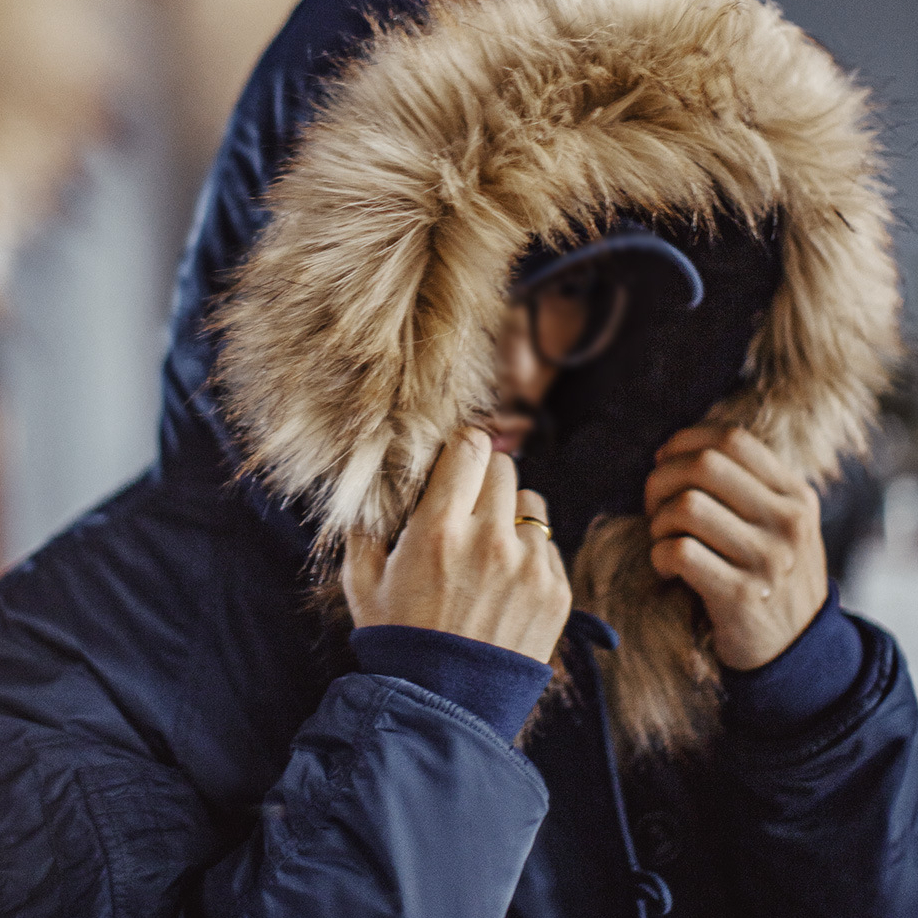 美式復古N2A毛領派克服藍色座山雕短款棉服夾克外套男冬