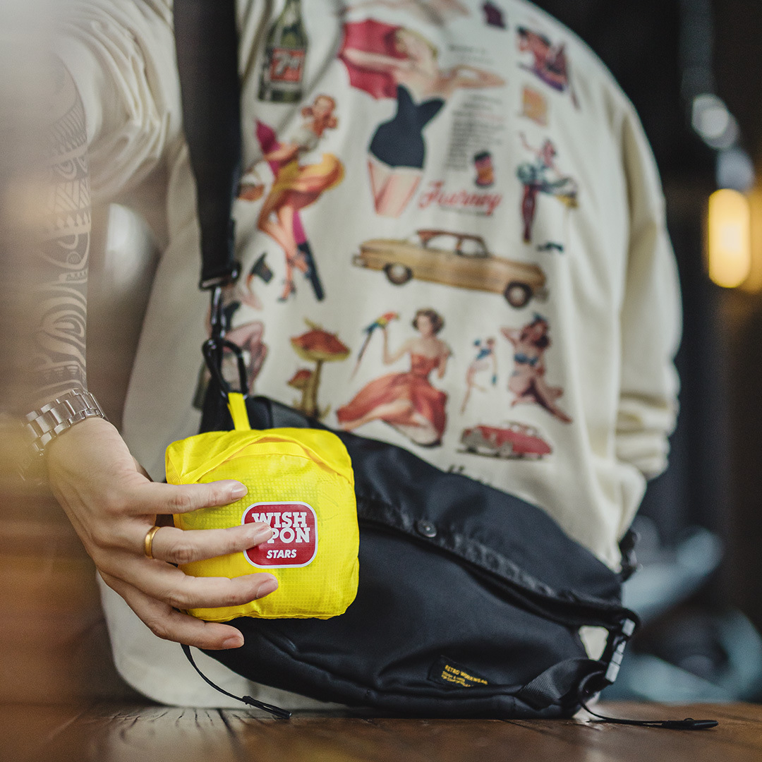 戶外超輕薄可摺疊寬肩帶旅行挎包尼龍山系大容量手提包男