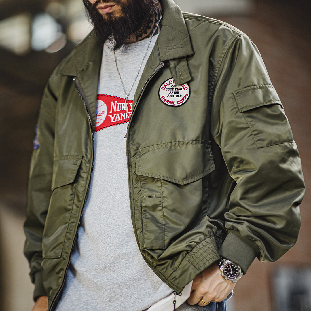 美式G8WEP黑豹突擊夾克尼龍短款立領軍綠色薄款外套男春