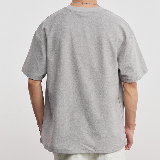 時尚刺繡圓領短袖t恤男夏季2026新款透氣男士半袖體恤上衣潮