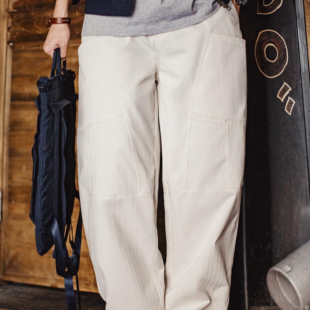 美式解構白色牛仔褲抽繩鬆緊束腰闊腿寬鬆薄款休閒褲男春