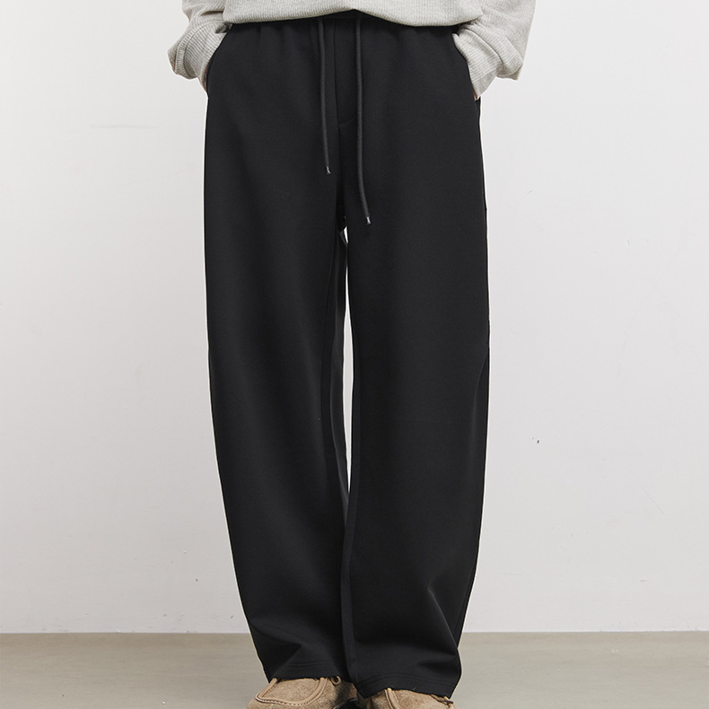 垂感寬鬆時尚休閒褲春季新款男士高級感長褲時尚百搭通勤褲子