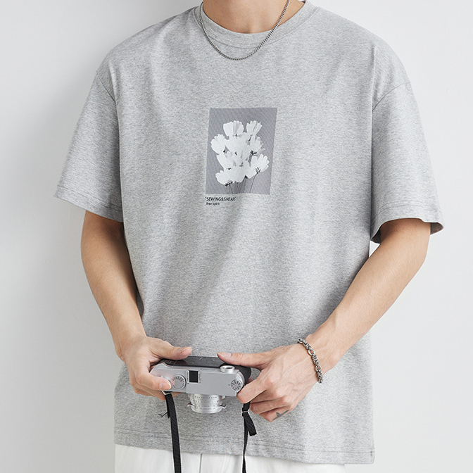 潮流印花冰感索羅娜短袖t恤男夏季2025新款防曬速幹體恤