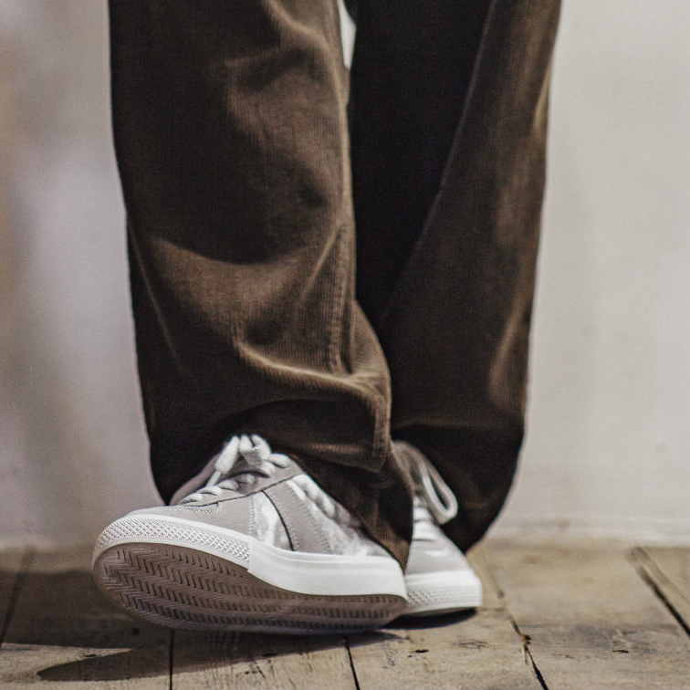 灰影德訓鞋男春季新款復古扎染帆布板鞋平底休閒百搭阿甘鞋子