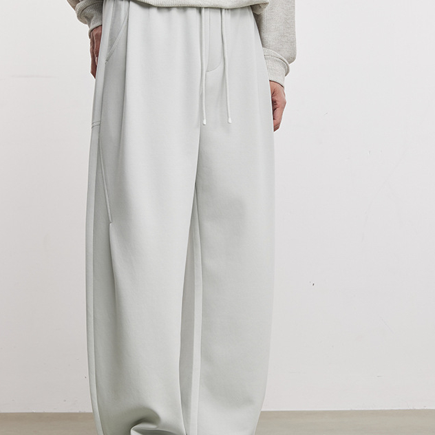 垂感寬鬆時尚休閒褲春季新款男士高級感長褲時尚百搭通勤褲子