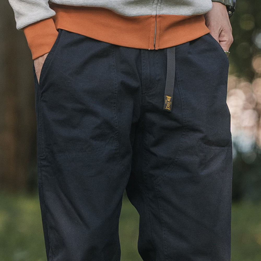 DOUBLE KEENS加密珠帆布雙膝補強攀巖褲 戶外休閑長褲