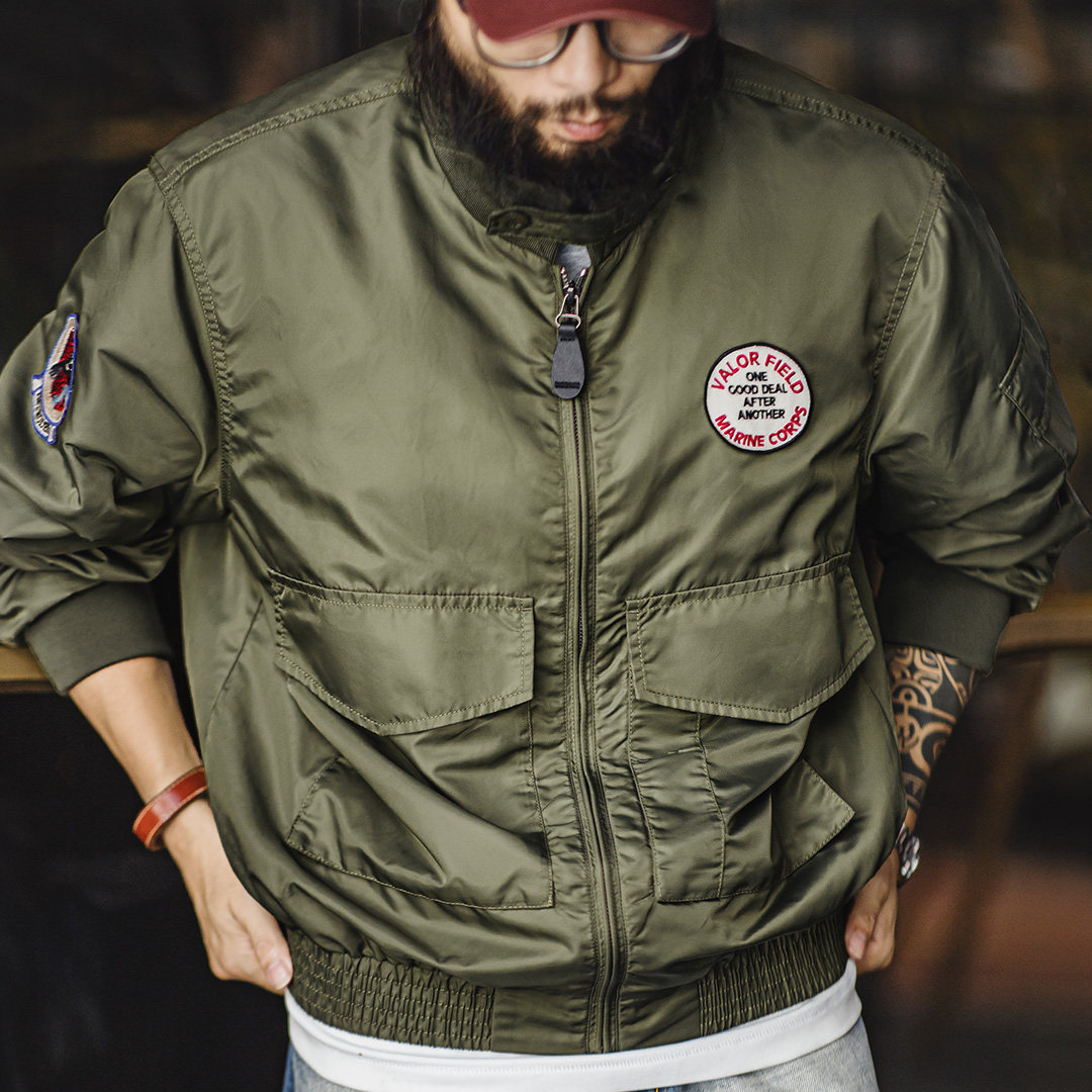 美式G8WEP黑豹突擊夾克尼龍短款立領軍綠色薄款外套男春