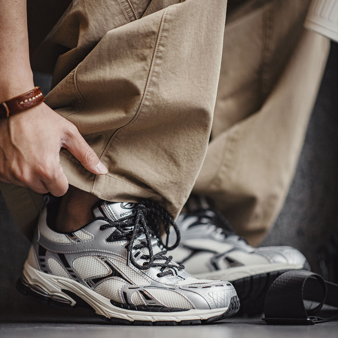 復古厚底銀黑色老爹鞋增高運動網帽透氣通勤新款休閒鞋子男款