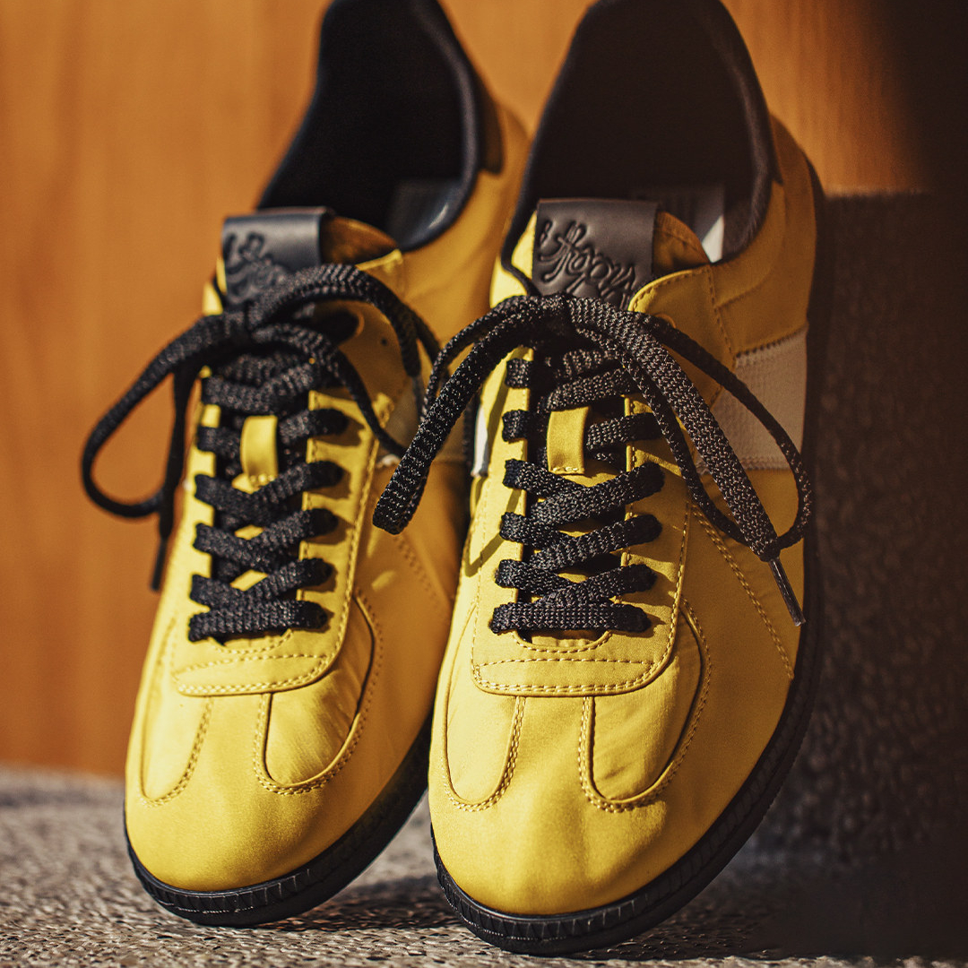 軟刃新款黃色復古德訓鞋圓頭男士春夏季透氣運動休閒軟底板鞋