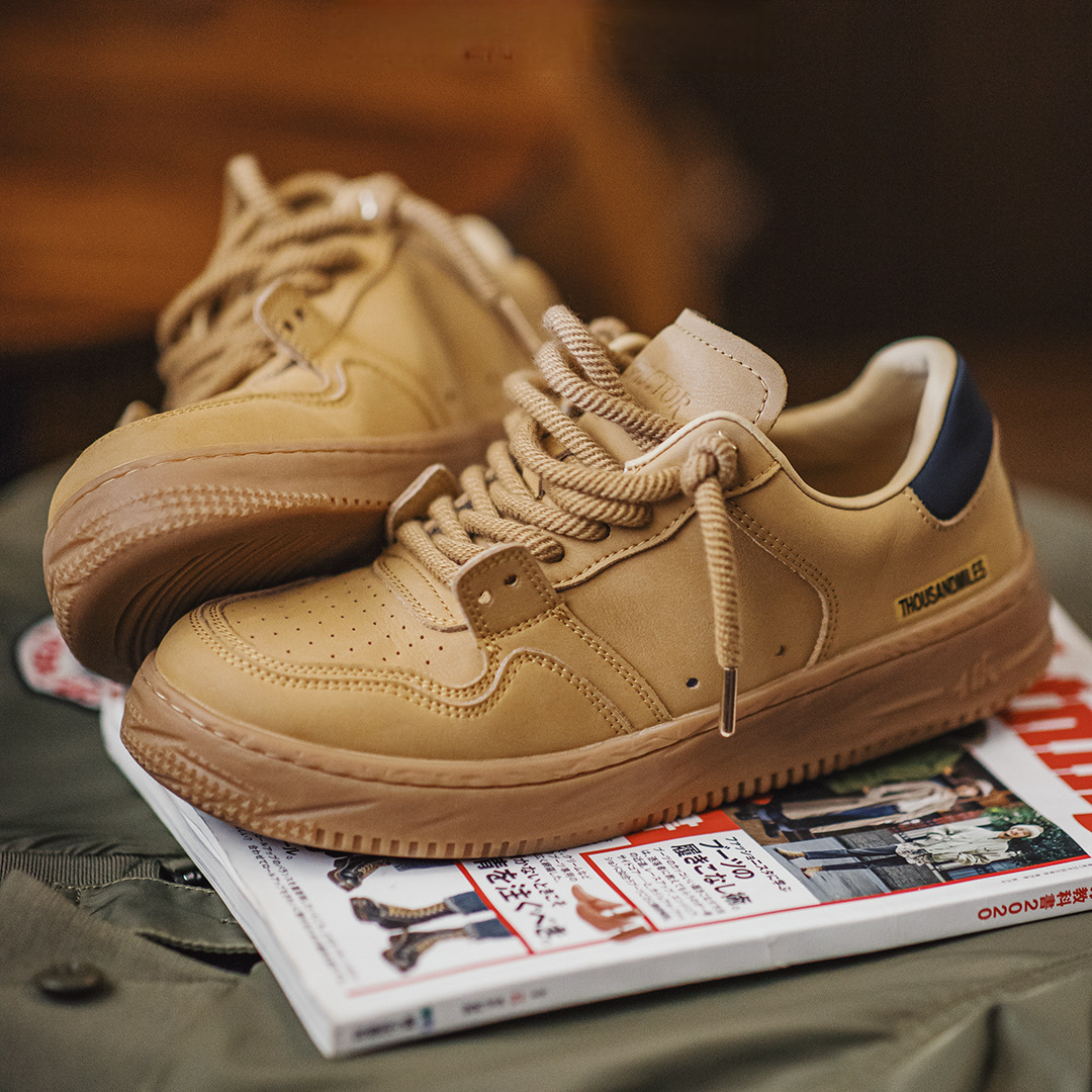 工裝鞋男士冬季新款低幫厚底大黃靴輕便軟底美式復古休閒板鞋