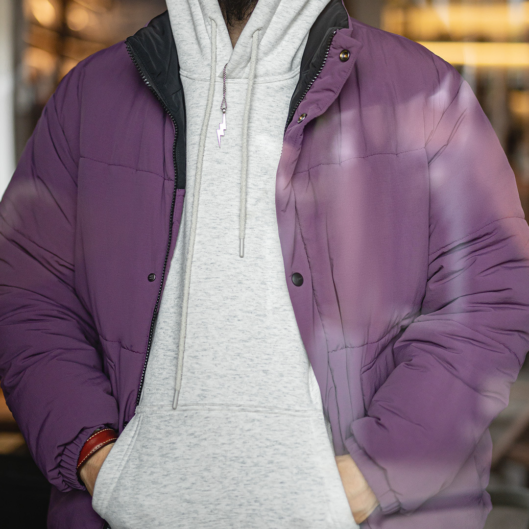 美式雙面穿保暖夾克山系加厚保暖棉服短款立領外套男秋冬