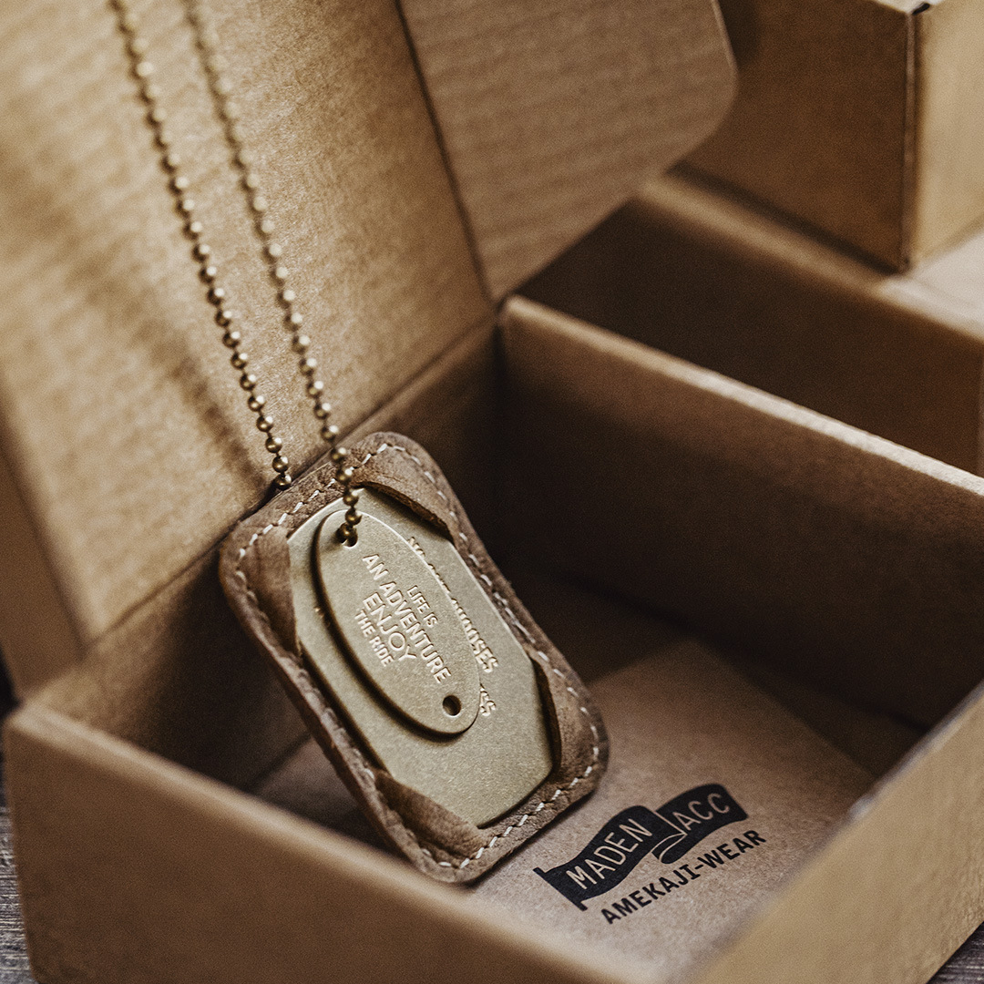 美式復古M41黃銅字母軍牌吊墜項鍊做舊兵男掛件痞帥