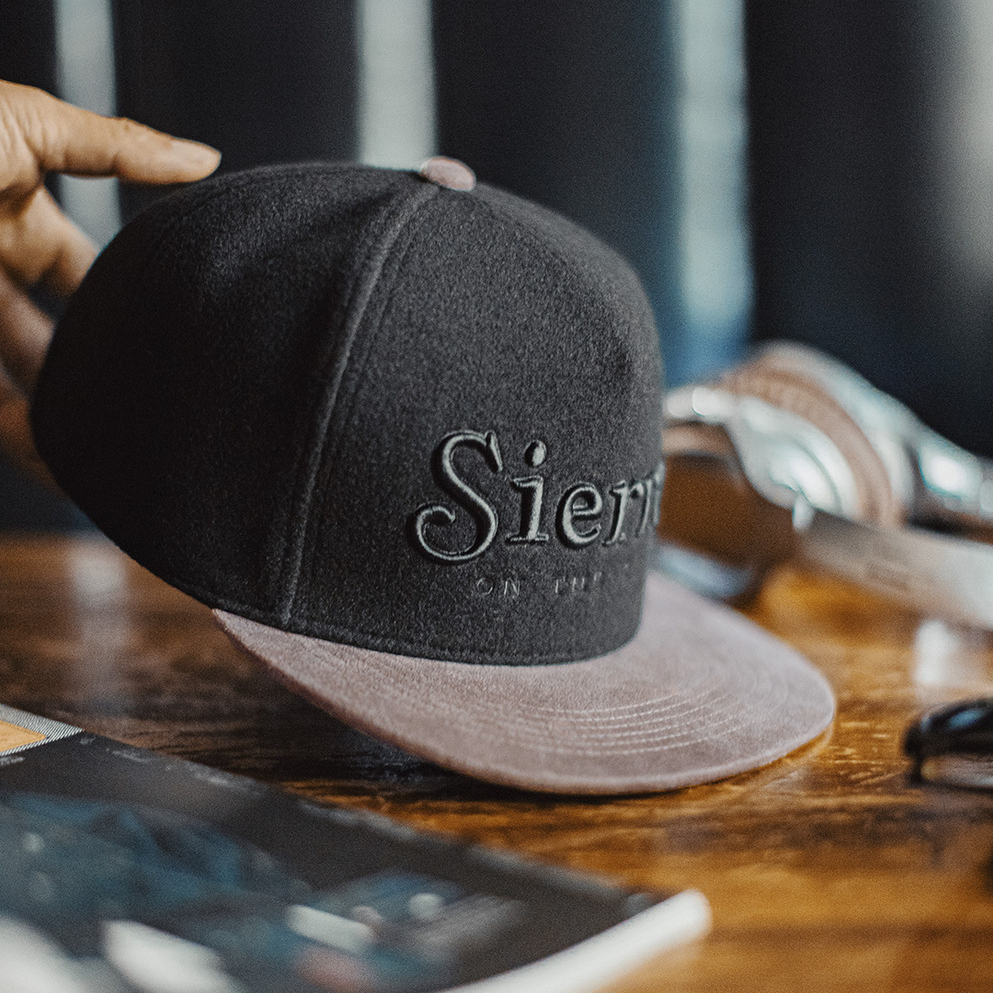 美式平簷棒球帽黑色毛呢刺繡鴨舌帽子五片嘻哈帽男款秋冬