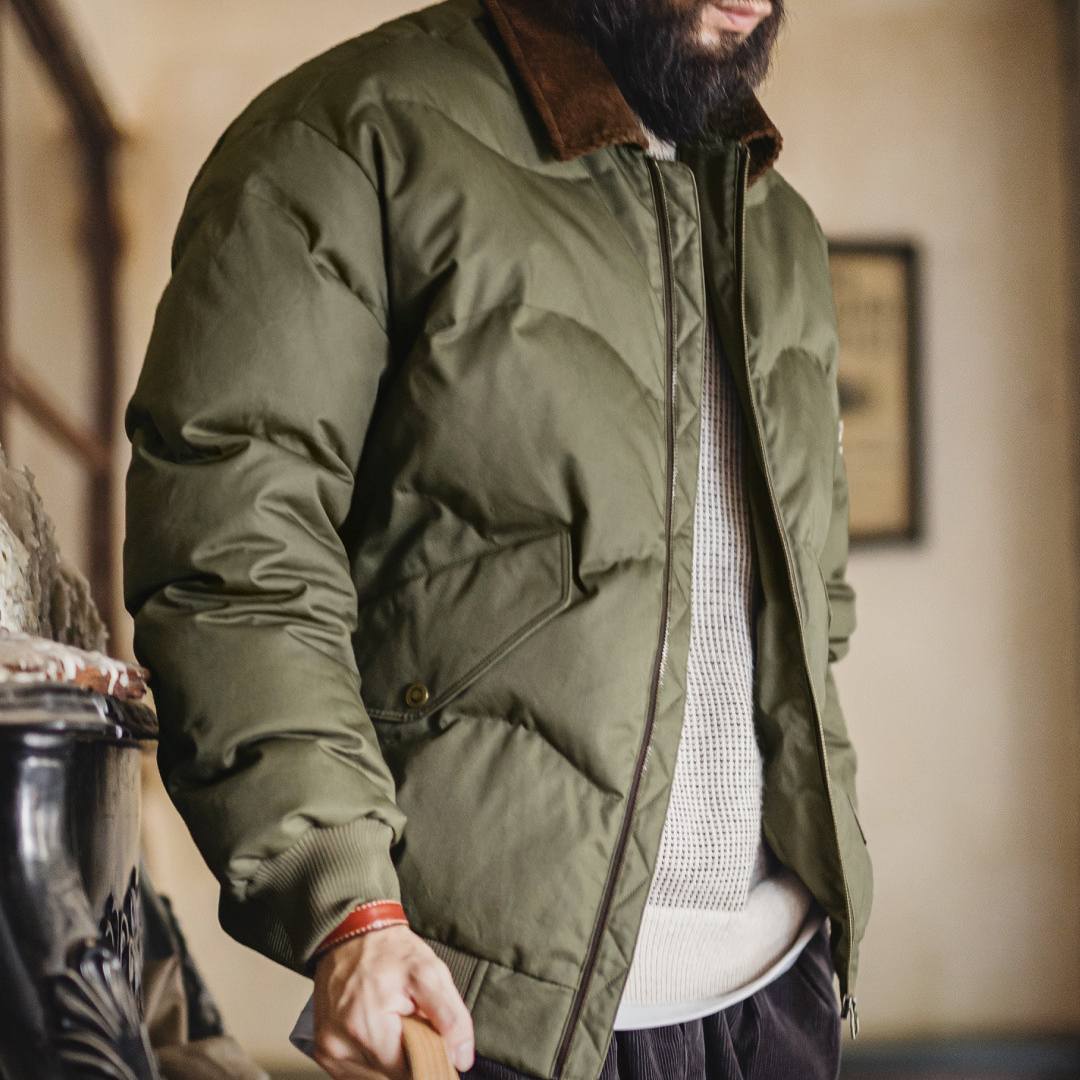 美式復古CWU45P飛行夾克短款翻領保暖轟炸機棉服外套男冬