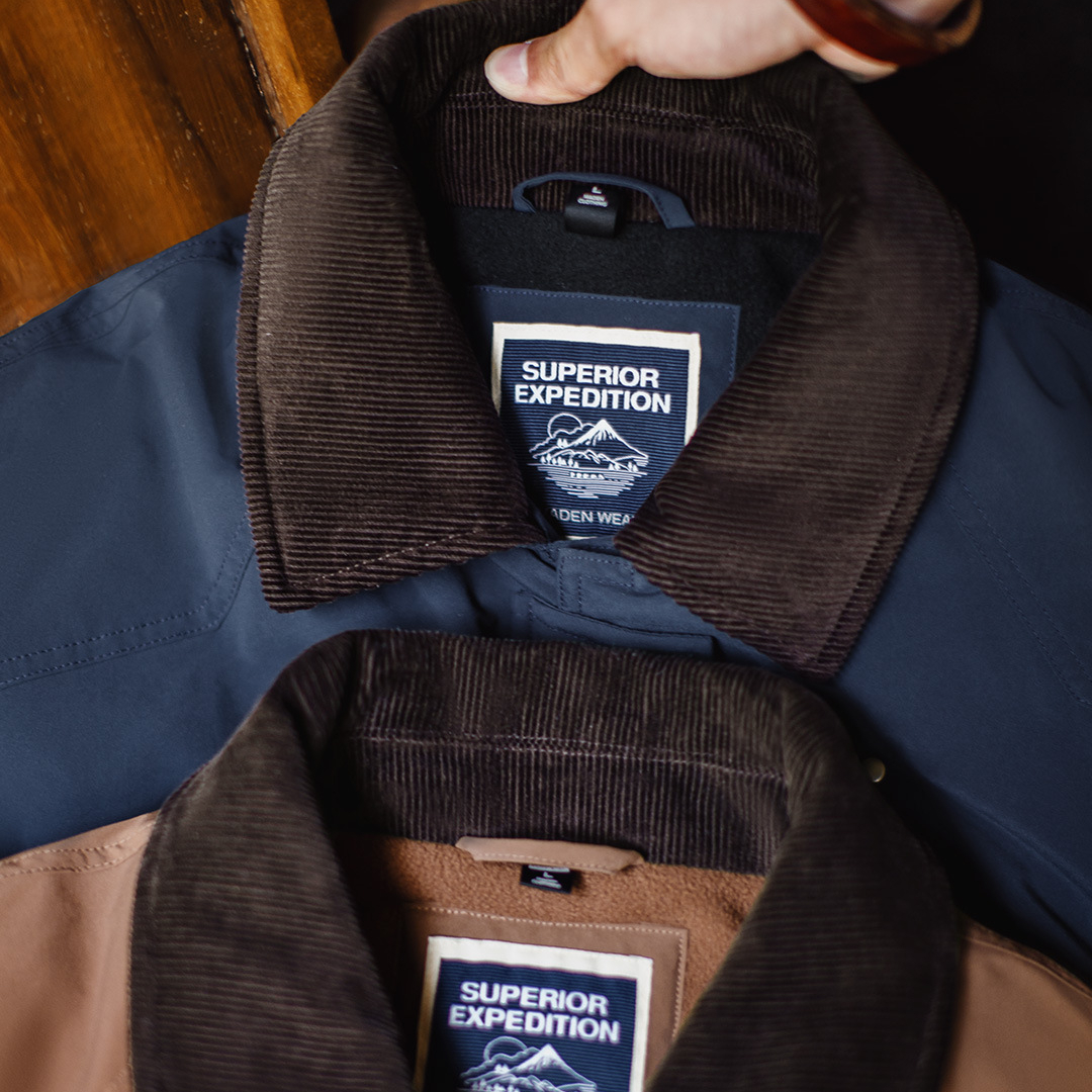 美式復古咖色棉服外套獵裝燈芯絨拼接巴恩風夾克男秋冬