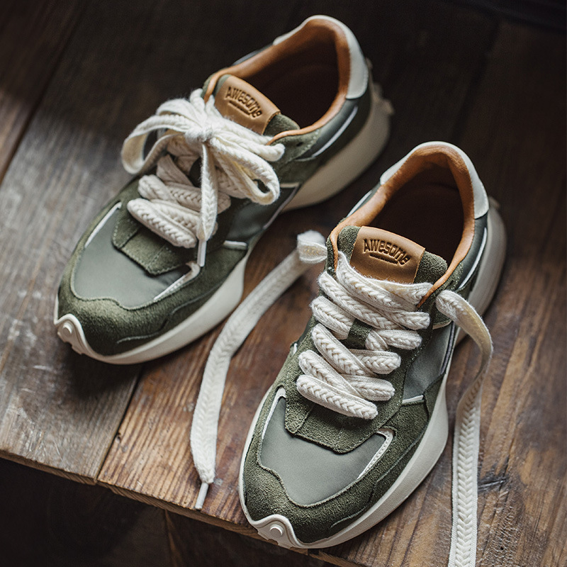 復古老爹鞋男2024秋季新款運動慢跑鞋潮牌高級感百搭休閒鞋