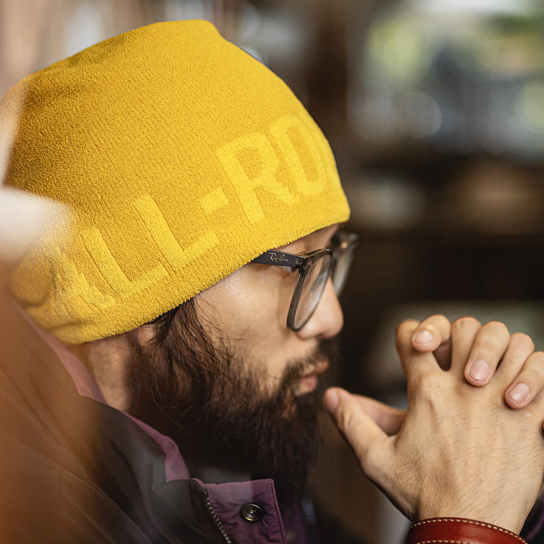 美式黃色提花針織帽冬帽山系日雜冷帽保暖大頭圍編織帽男