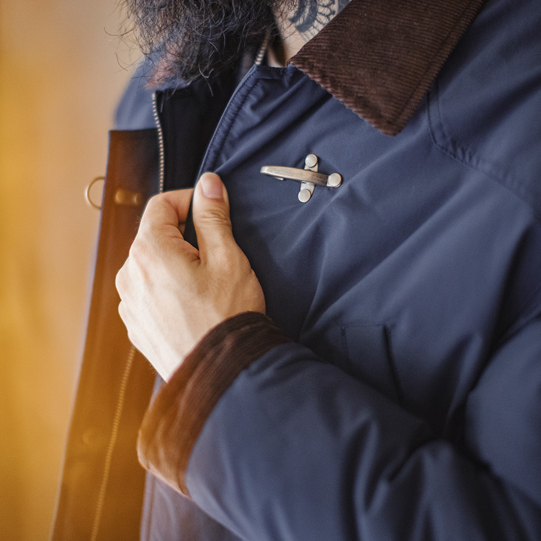 美式復古咖色棉服外套獵裝燈芯絨拼接巴恩風夾克男秋冬