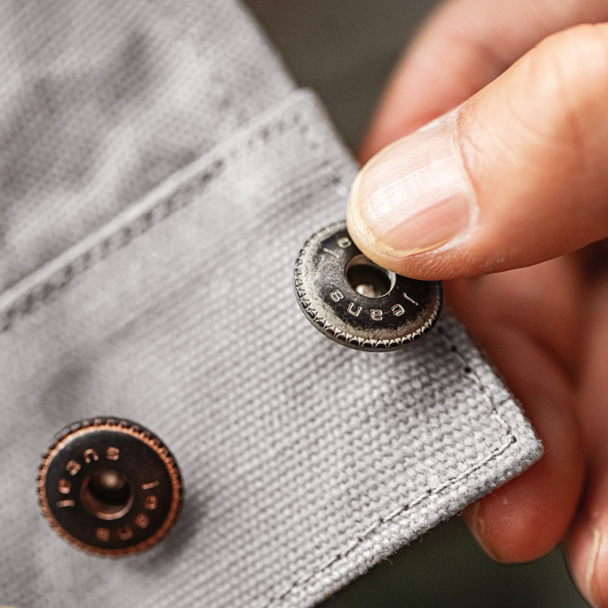 美式復古油蠟夾克vintage純棉獵裝硬挺灰色二代外套男秋