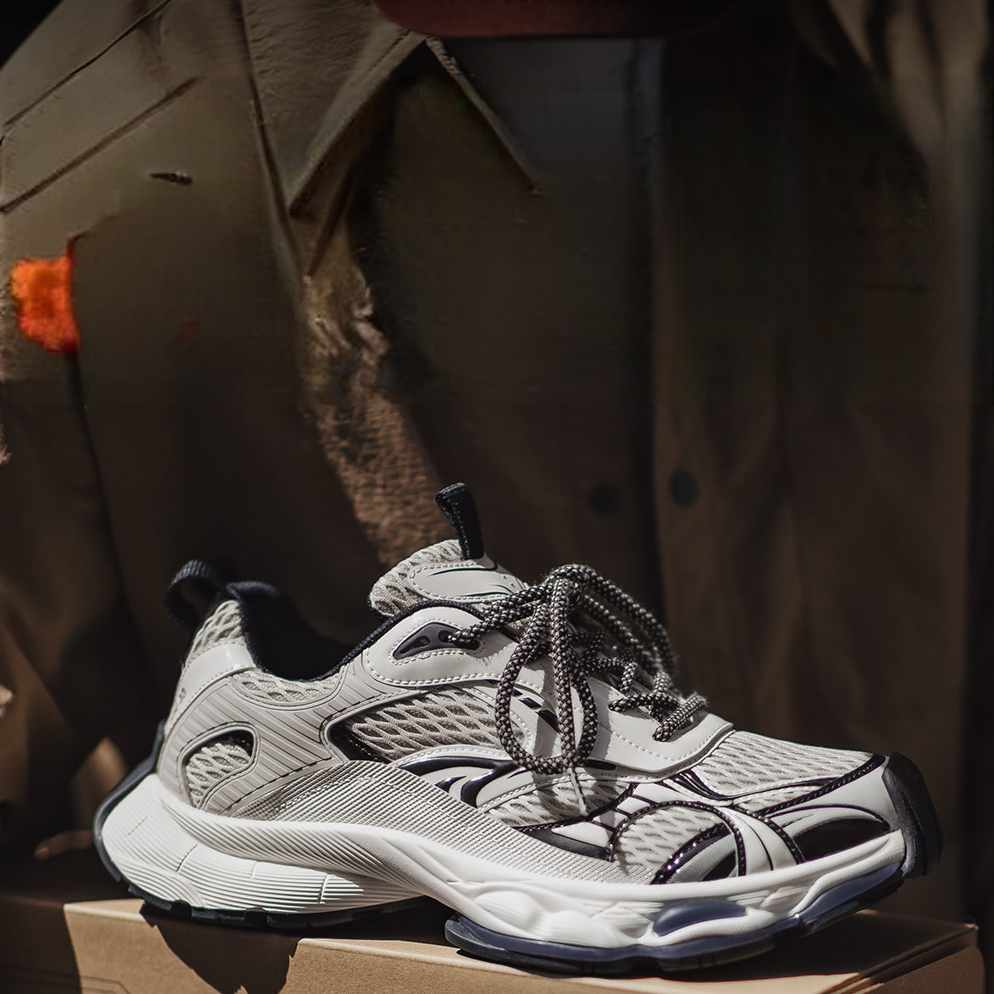 曼哈頓老爹鞋男2025秋季新款厚底網面增高白色軟底運動休閒鞋