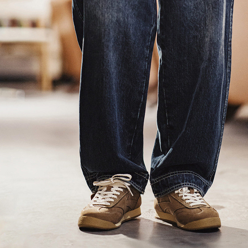 2026冬季新款復古慢跑阿甘德訓鞋男款百搭運動透氣休閒棒球鞋