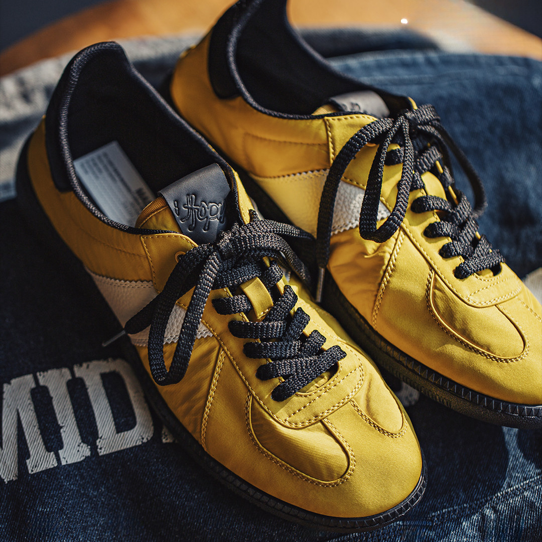 軟刃新款黃色復古德訓鞋圓頭男士春夏季透氣運動休閒軟底板鞋