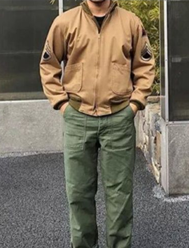 復古vintage狂怒坦克服經典復刻秋冬軍事風土黃色棉衣男