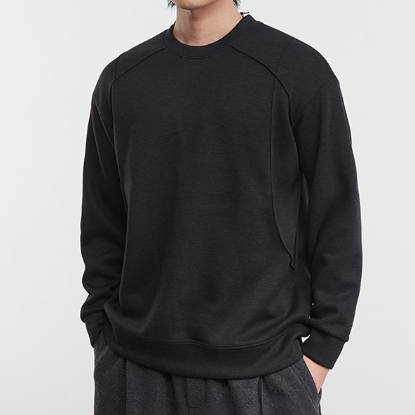 加厚老钱圆领卫衣男秋冬季2025新款宽松休闲套头上衣