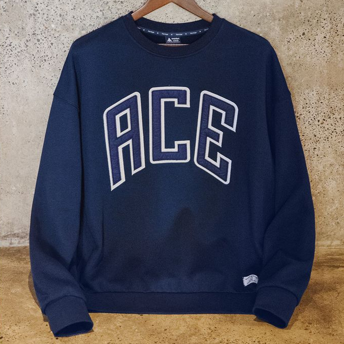 美式休閒字母刺繡衛衣學院風加厚加絨保暖圓領上衣男秋冬