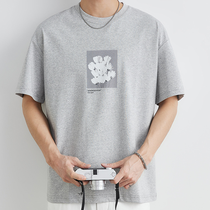 潮流印花冰感索羅娜短袖t恤男夏季2025新款防曬速幹體恤