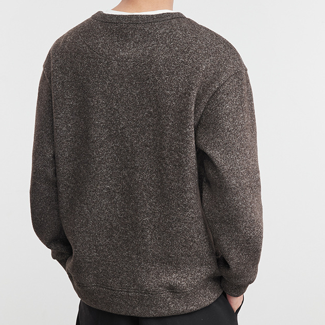 星爍假兩件加絨保暖衛衣秋冬季男拉鍊半開襟圓領休閒長袖