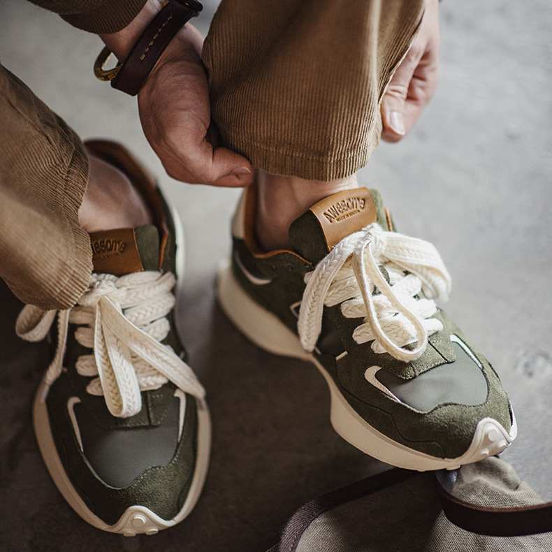 復古老爹鞋男2024秋季新款運動慢跑鞋潮牌高級感百搭休閒鞋