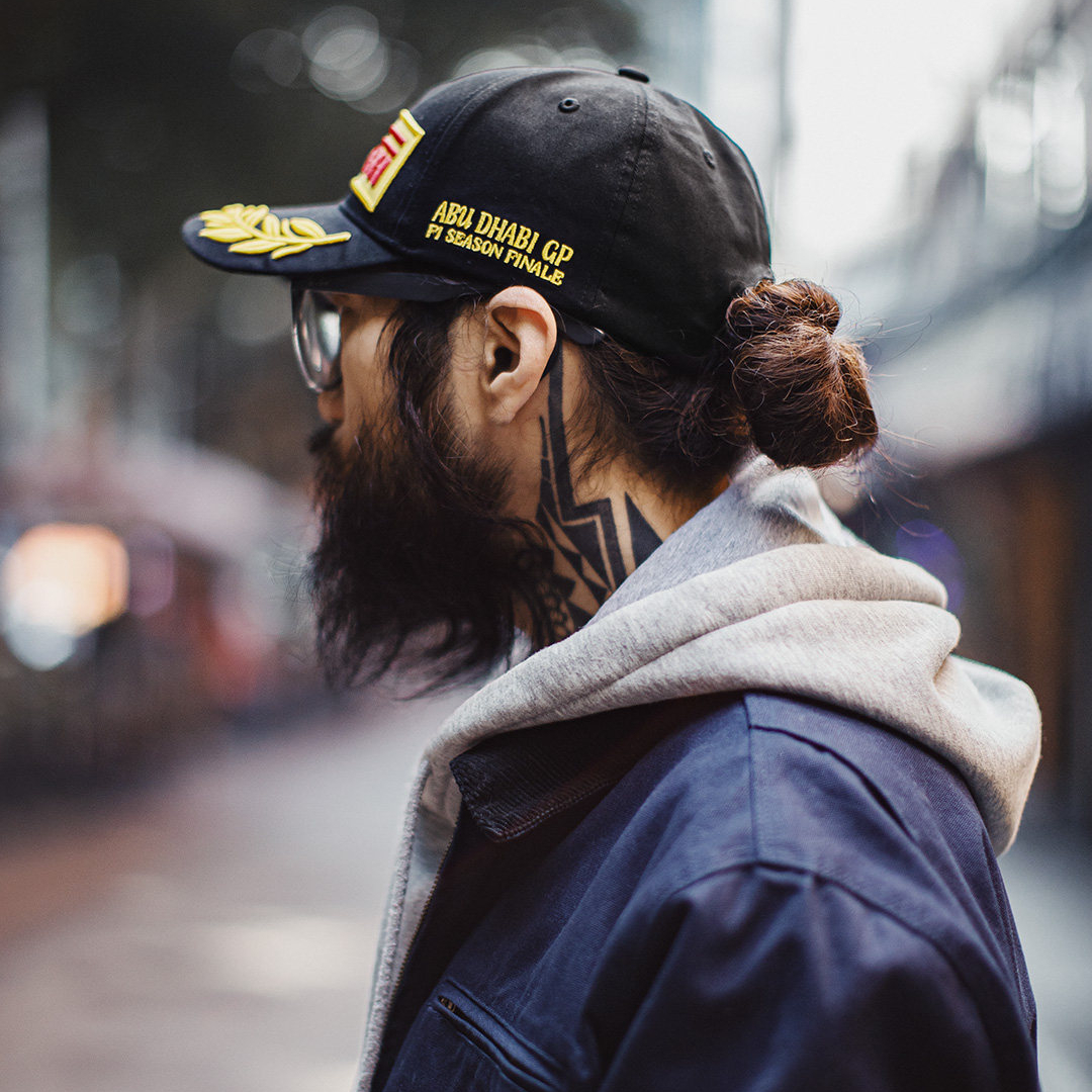 美式F1帽子冠軍刺繡平檐棒球帽黑色大頭圍鴨舌帽男款春