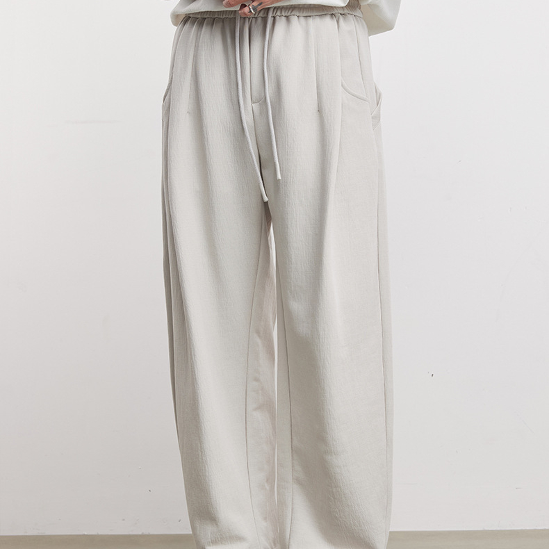 280g復古冰川哈倫褲男士春季新款萊賽爾棉直筒百搭時尚休閒褲