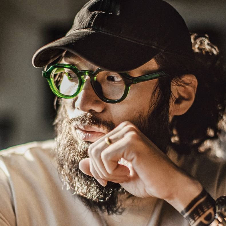 美式復古經典CrownPanto眼鏡日式圓框粗框皇冠板材鏡架男