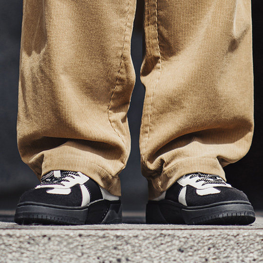 熊貓德訓鞋2026冬季新款復古厚底增高休閒阿甘鞋男士通勤板鞋