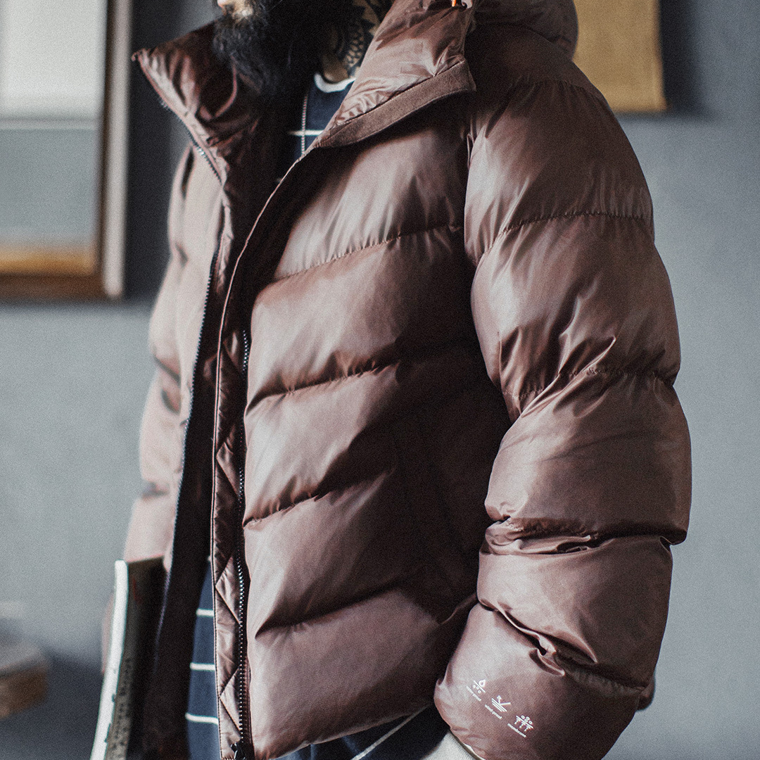 美式連帽立領棉服山系戶外軟殼衍縫麪包服短款外套男秋冬