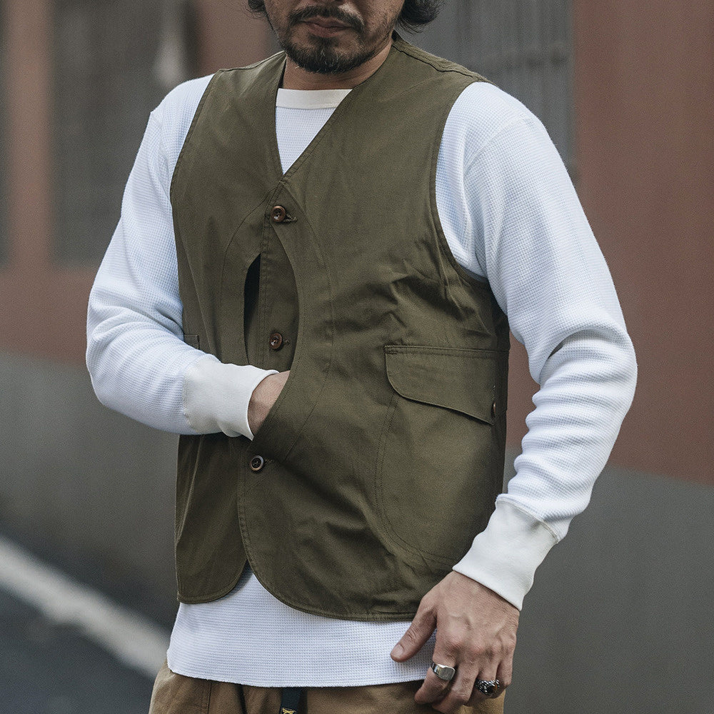 HALF MOON半月口袋防水戶外機能馬甲 男士狩獵漁夫背心