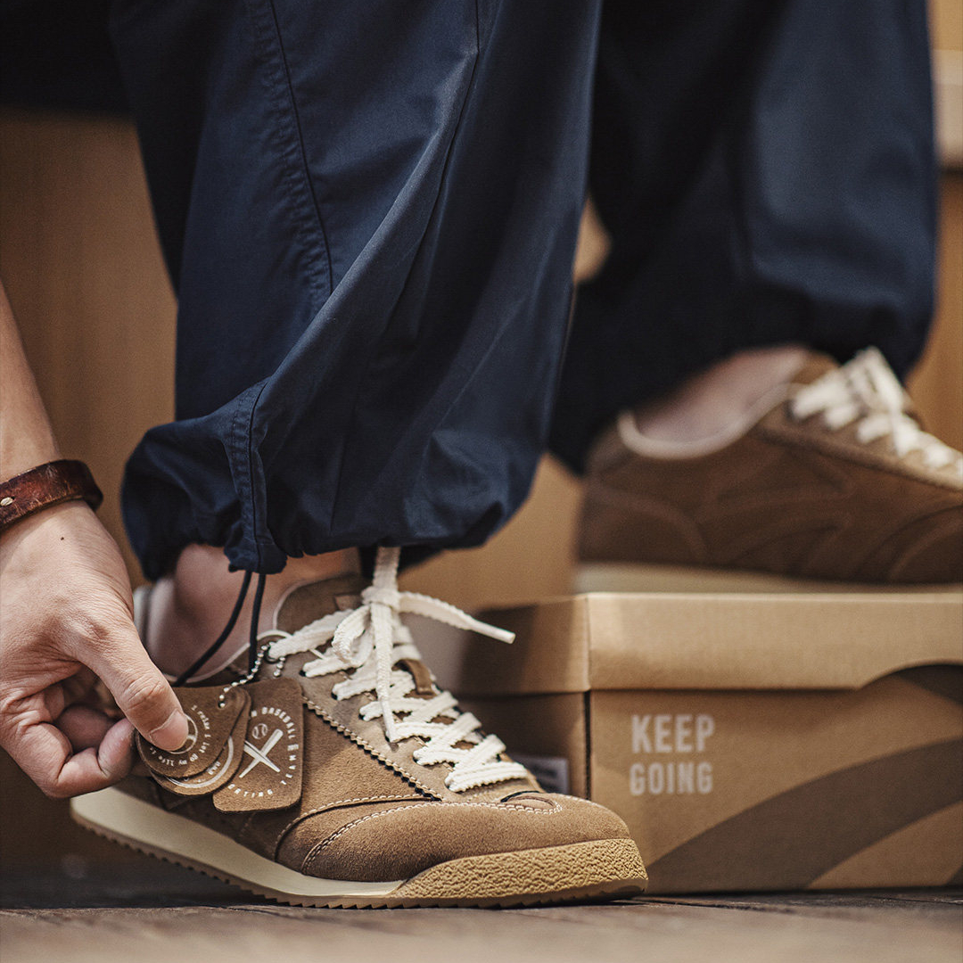 2026冬季新款復古慢跑阿甘德訓鞋男款百搭運動透氣休閒棒球鞋