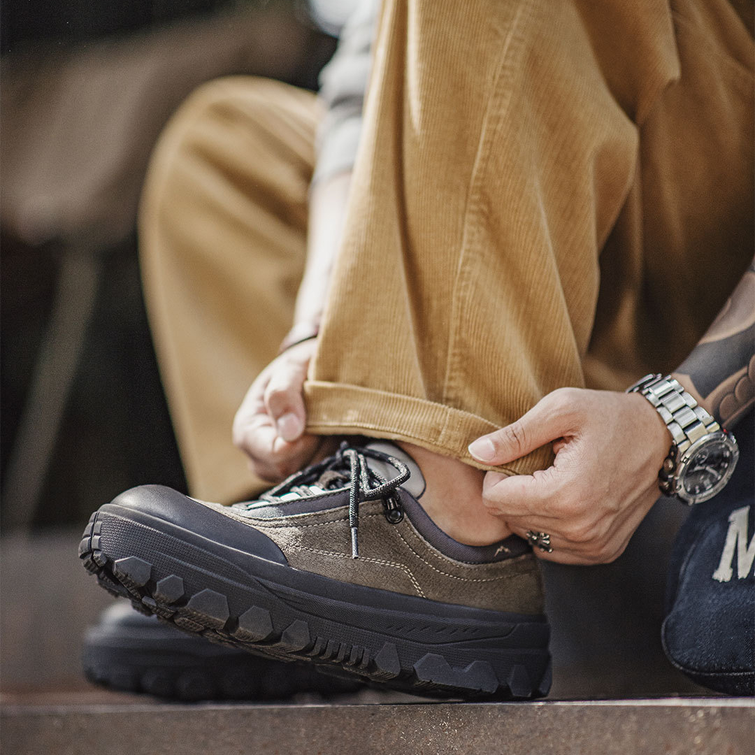 復古山系鞋冬季新款男士厚底百搭潮鞋增高軟底小衆運動休閒鞋