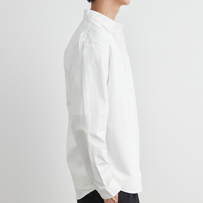 純棉工裝長袖襯衫男款春秋季2025新款寬鬆日系襯衣上衣潮
