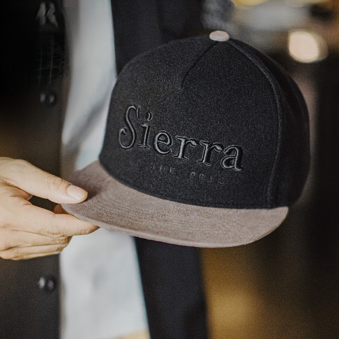 美式平簷棒球帽黑色毛呢刺繡鴨舌帽子五片嘻哈帽男款秋冬