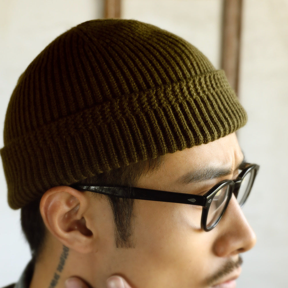 二戰海軍冷帽男冬天羊毛針織帽女毛線帽瓜皮帽WATCH CAP