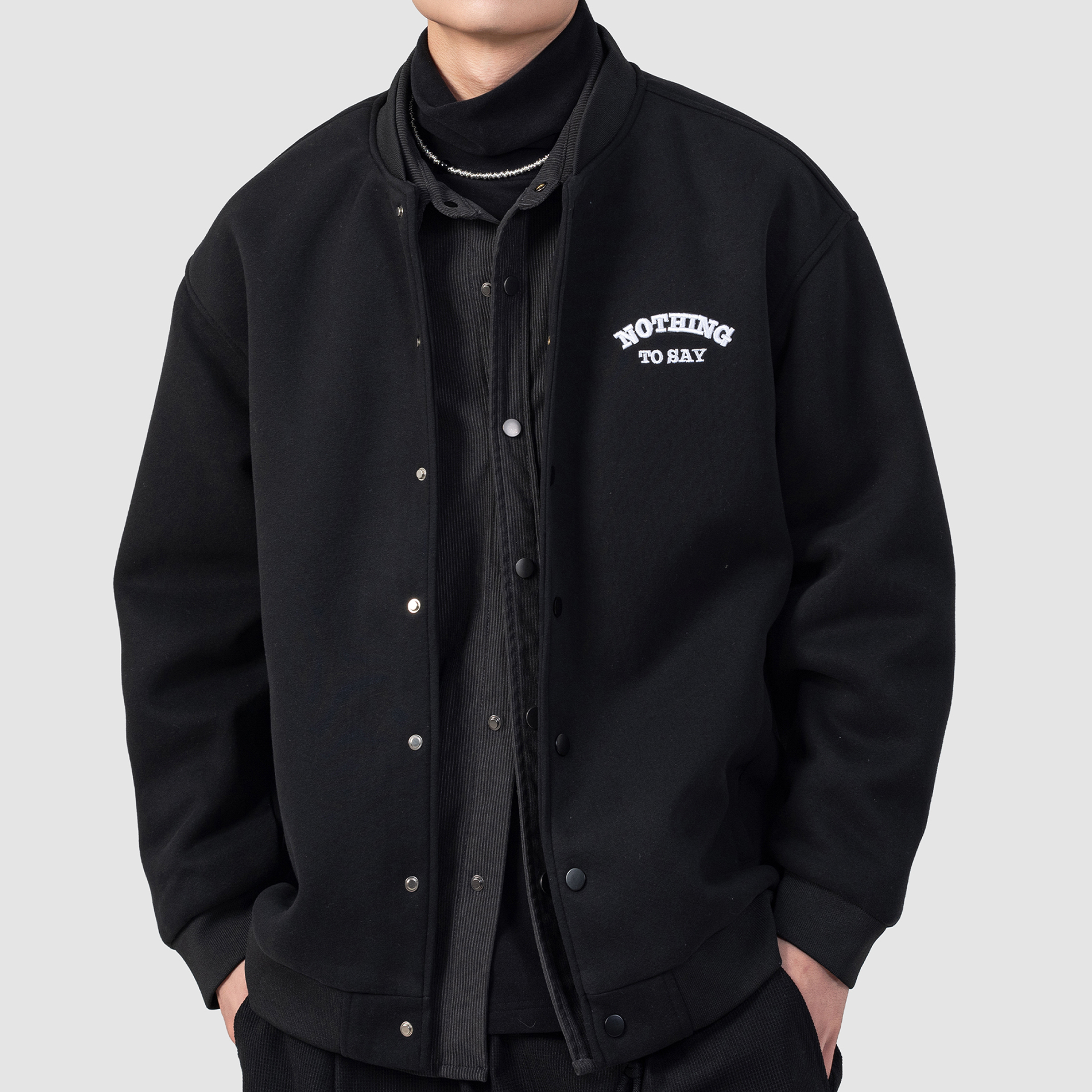 美式潮牌運動飛行員夾克情侶復古立領刺繡寬鬆棒球服男士